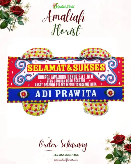 Papan Bunga Ucapan Selamat Sruwen
